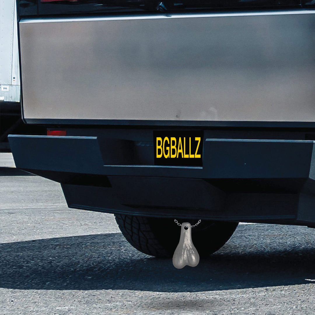 Big Ballers Truck Nuts Novelty Hitch Decoration in Cyber