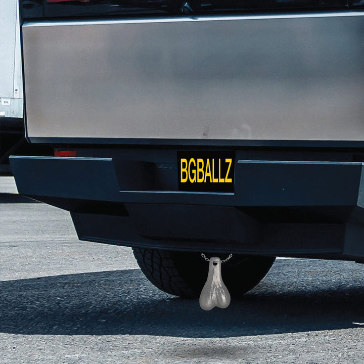 Big Ballers Truck Nuts Novelty Hitch Decoration in Cyber