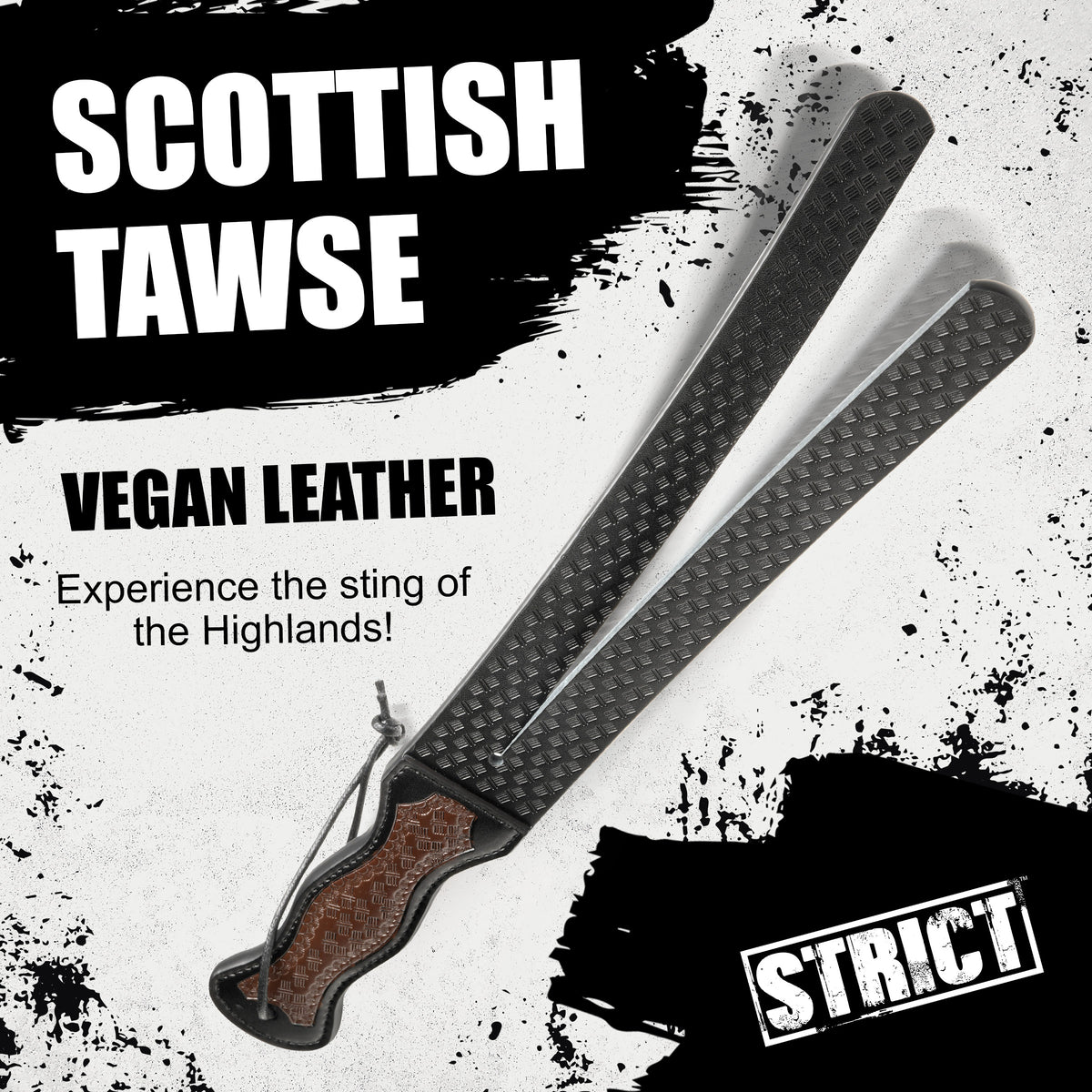 Strict Scottish Tawse Vegan Leather Split Paddle