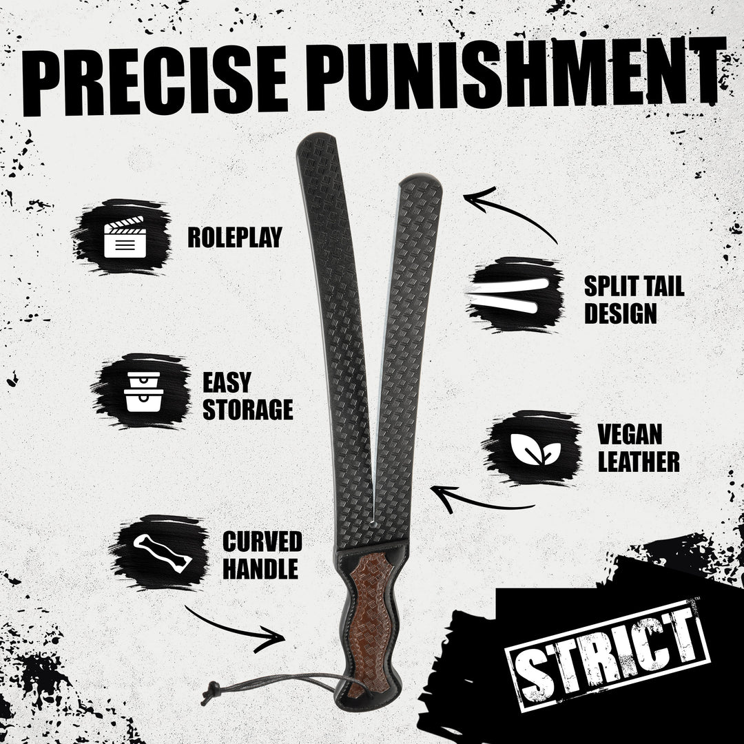 Strict Scottish Tawse Vegan Leather Split Paddle