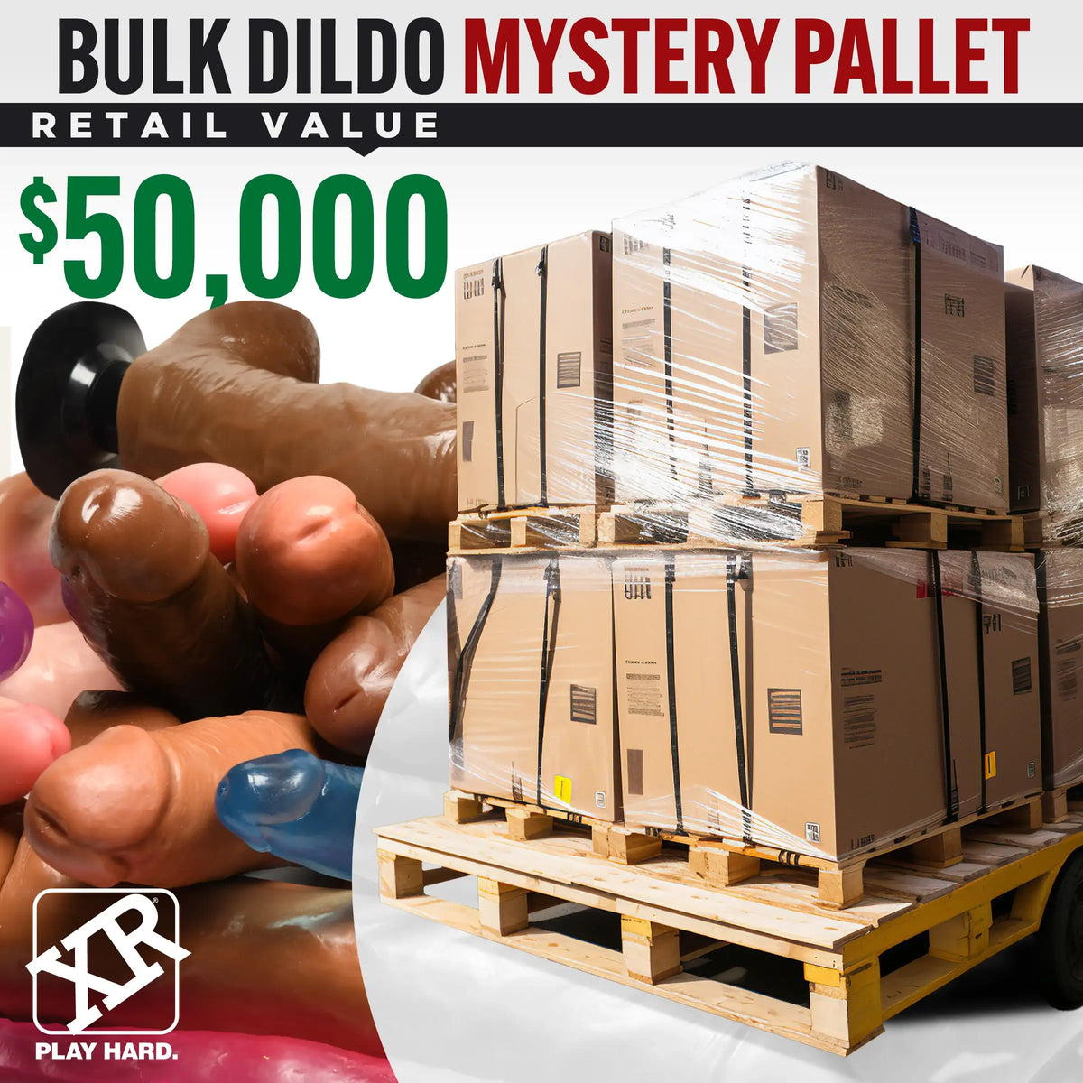 Up to 1000 Bulk Dildos Mystery Pallet