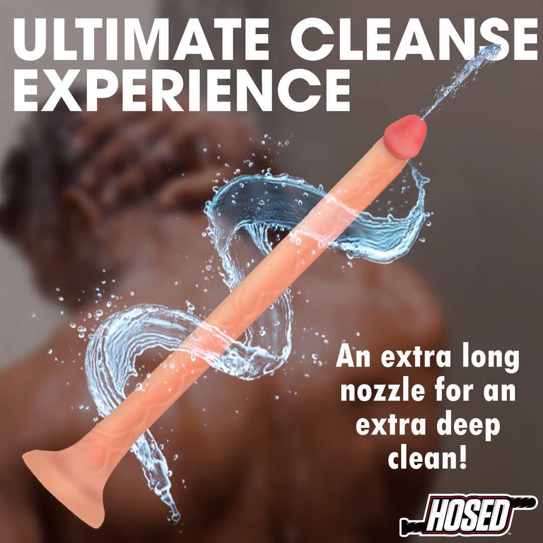 Hosed 12 Inch Slim Extra Long Silicone Enema Hose