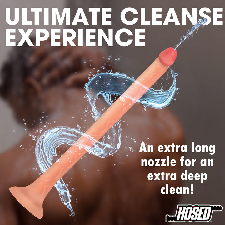 Hosed 12 Inch Slim Extra Long Silicone Enema Hose