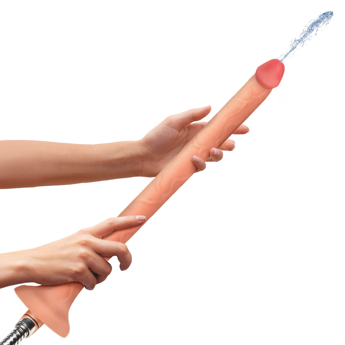 Hosed 12 Inch Slim Extra Long Silicone Enema Hose