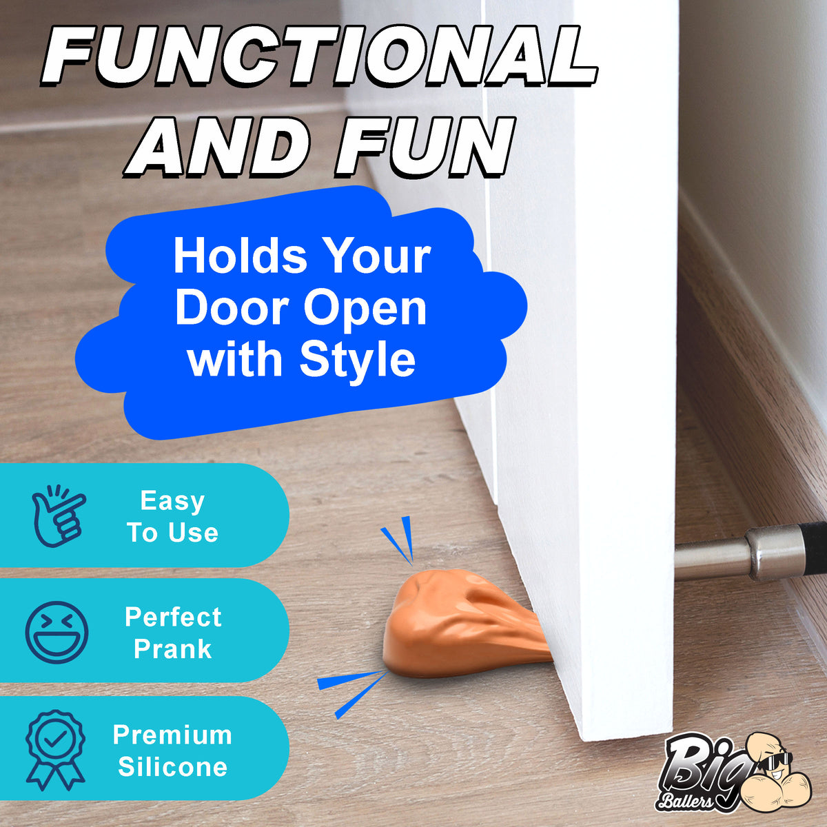 Big Balls Silicone Door Stop