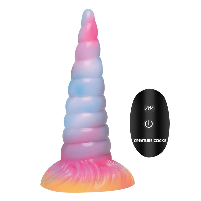 7.7 Inch Unicorn | Glowing & Vibrating Fantasy Dildo