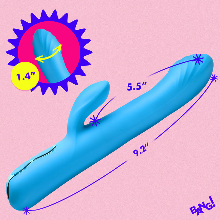 Bang! Rotating Beaded Silicone Rabbit Vibrator