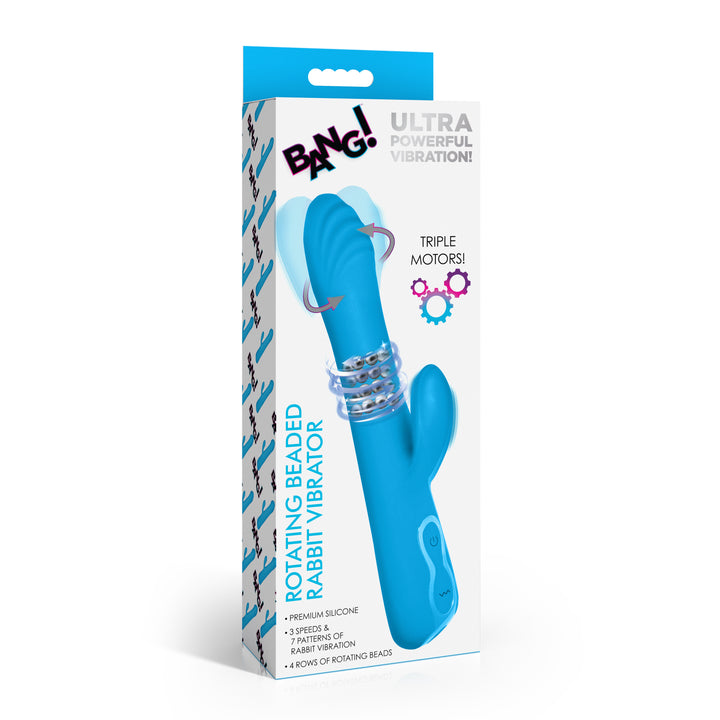 Bang! Rotating Beaded Silicone Rabbit Vibrator