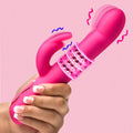 Bang! Come-Hither Beaded Silicone Rabbit Vibrator