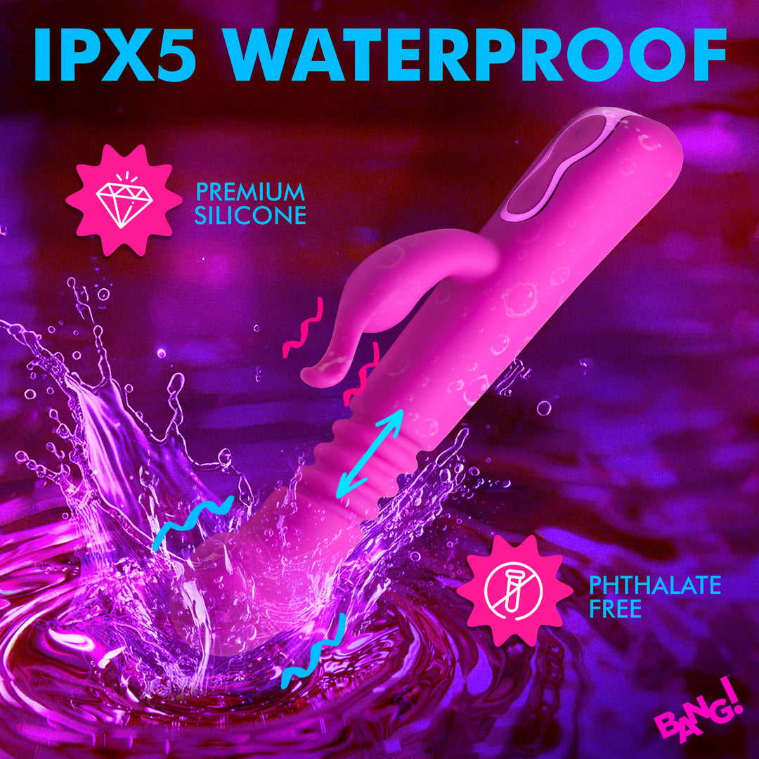 Bang! Thrusting Silicone Rabbit Vibrator