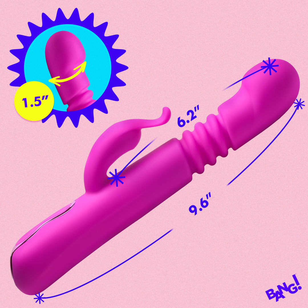 Bang! Thrusting Silicone Rabbit Vibrator