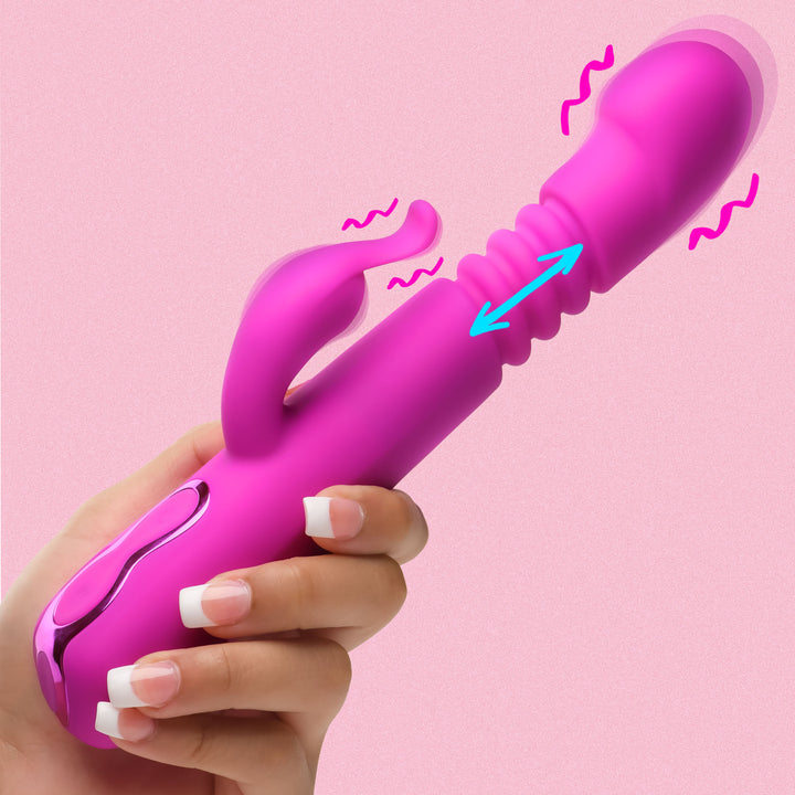 Bang! Thrusting Silicone Rabbit Vibrator