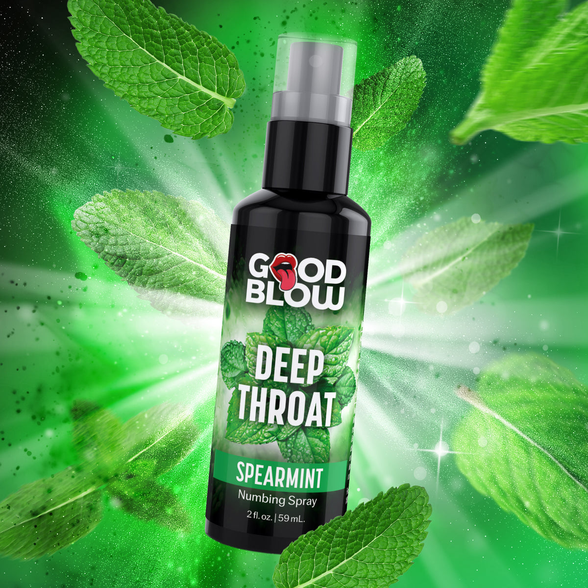 Good Blow Deep Throat Numbing Spray, Cherry or Mint in Mint
