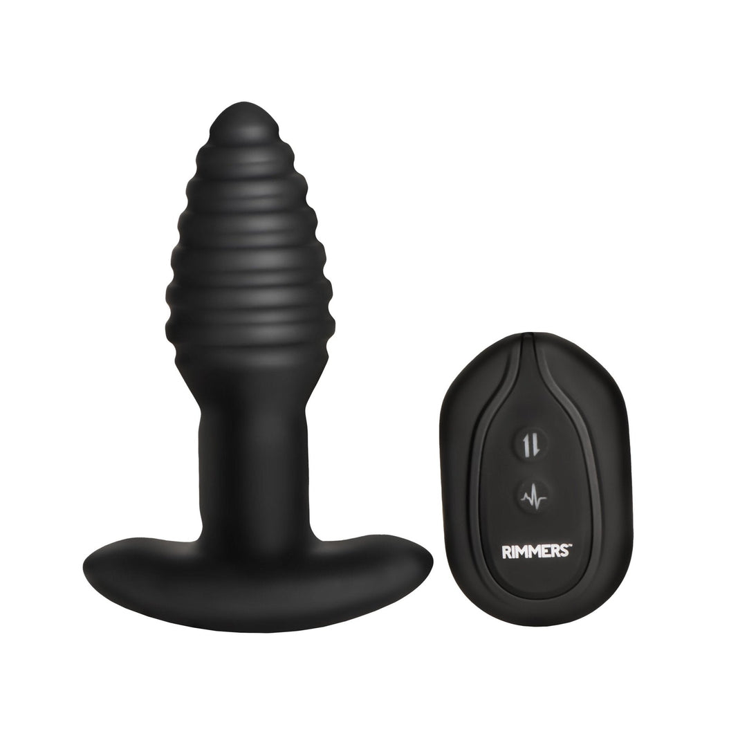 Model-E Vibrating Rimming Silicone Butt Plug with Remote