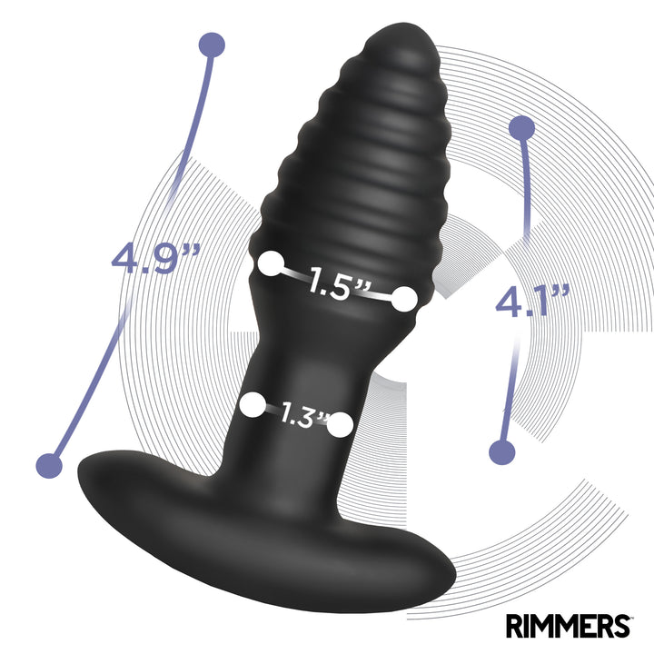 Model-E Vibrating Rimming Silicone Butt Plug with Remote