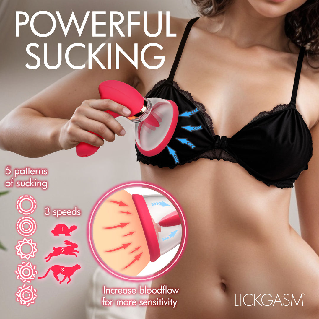 Lickgasm Plump Pleasure Licking and Sucking Clitoral Stimulator