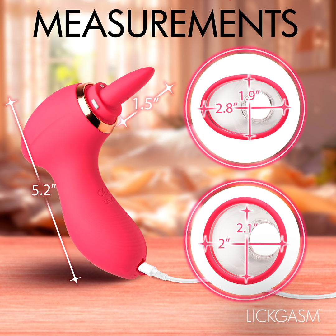 Lickgasm Plump Pleasure Licking and Sucking Clitoral Stimulator