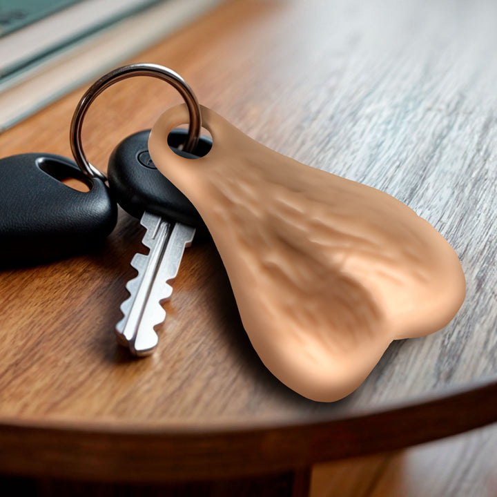 Big Ballers Plastic Nuts Keychain in Light
