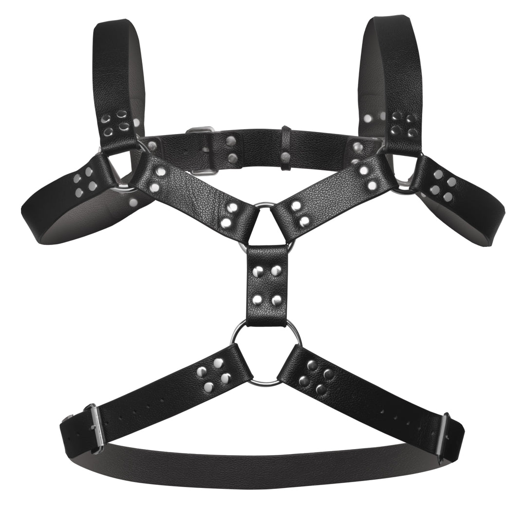 Strict 6 O-Ring Vegan Leather Chest Harness
