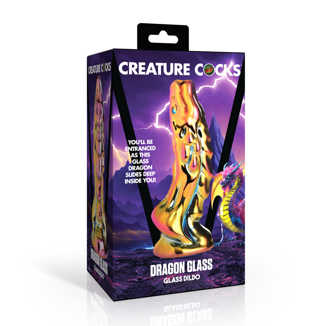 Dragon Glass 6.2 Inch Borosilicate Glass Dildo w/o Suction Cup