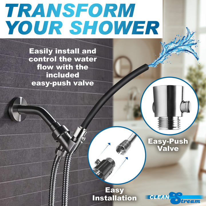 CleanStream EZ-Flow Silicone Shower Enema Set