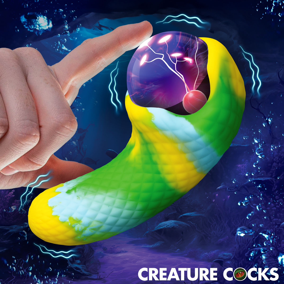Electric Eye Plasma Light-Up Silicone Vibrator
