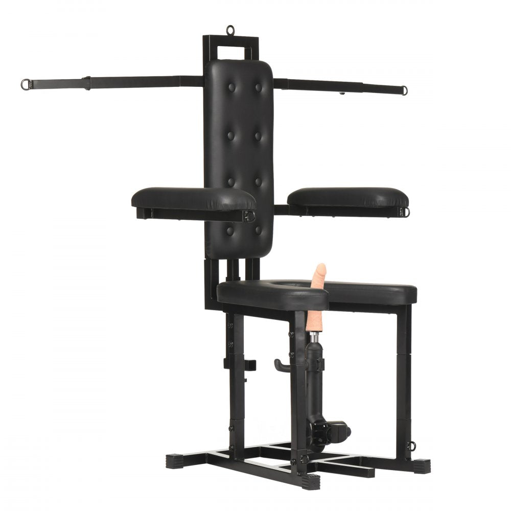 Bondage Enforcer Chair w/ Detachable Sex Machine