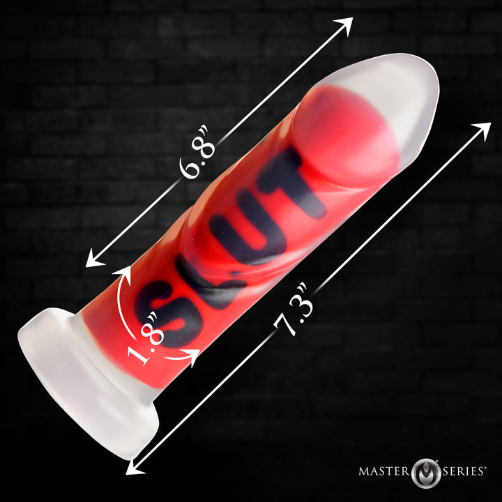 The Explicit Text Dildo SLUT & BITCH & FUCK