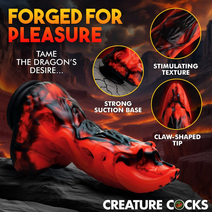 Dragon Thrust 9.5 Inch Thrusting & Vibrating Fantasy Dildo w/ Suction Cup