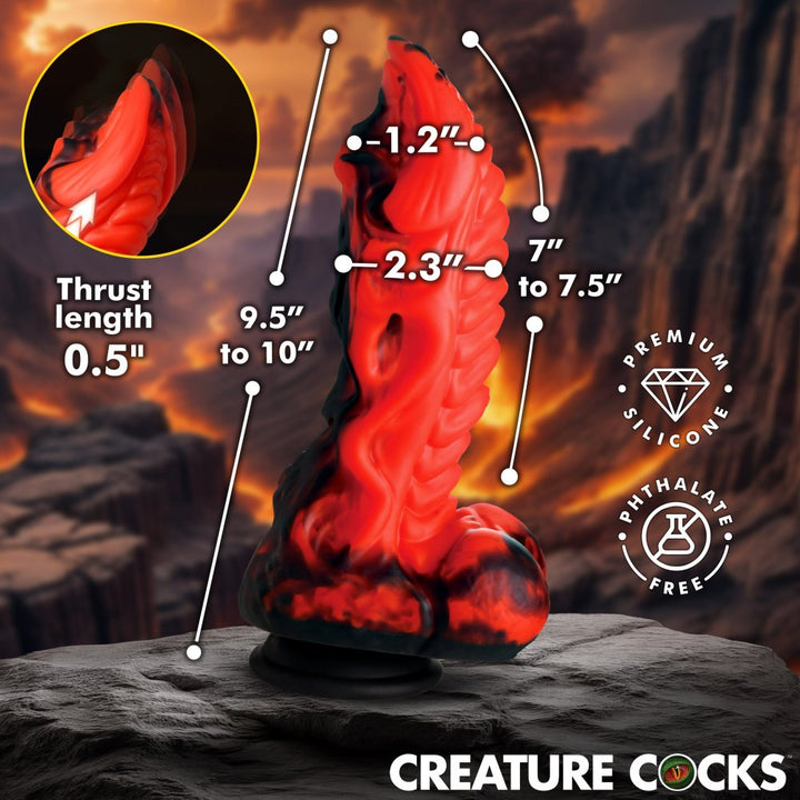 Dragon Thrust 9.5 Inch Thrusting & Vibrating Fantasy Dildo w/ Suction Cup