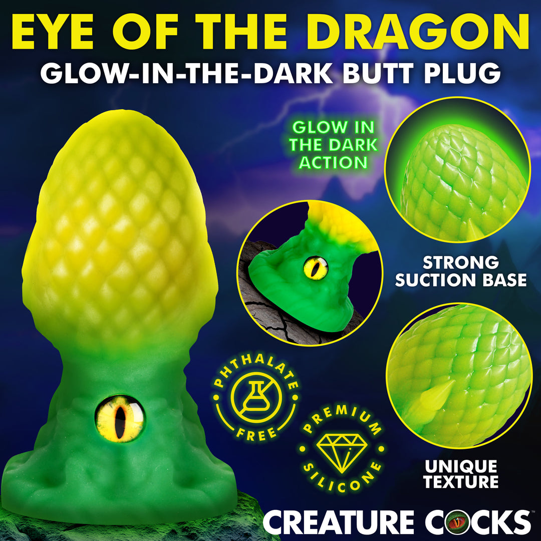 Eye of the Dragon 4.4 Inch Silicone Fantasy Butt Plug