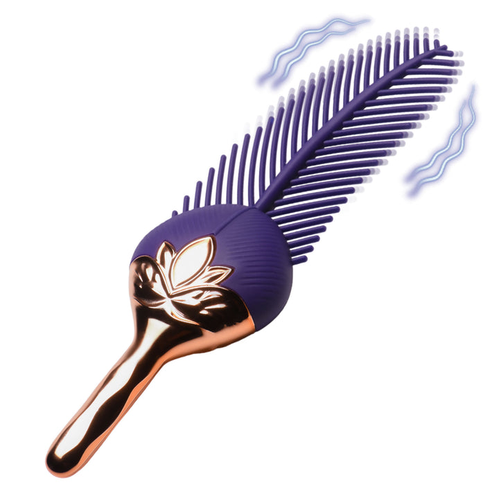 The Tickler Vibrating Silicone Feather Tickler