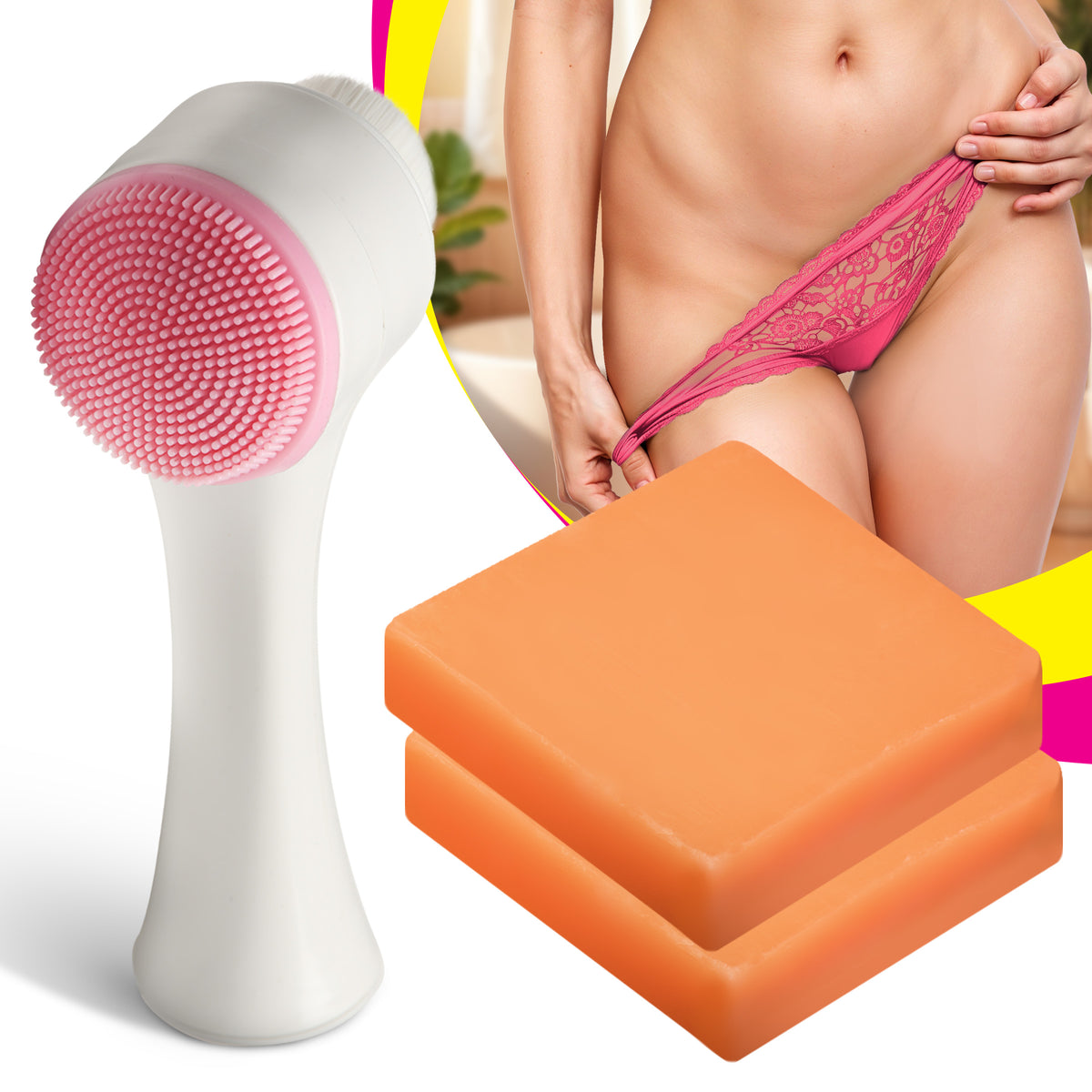 CleanStream Glow Kojic Acid Brightening Soap Set with Applicator