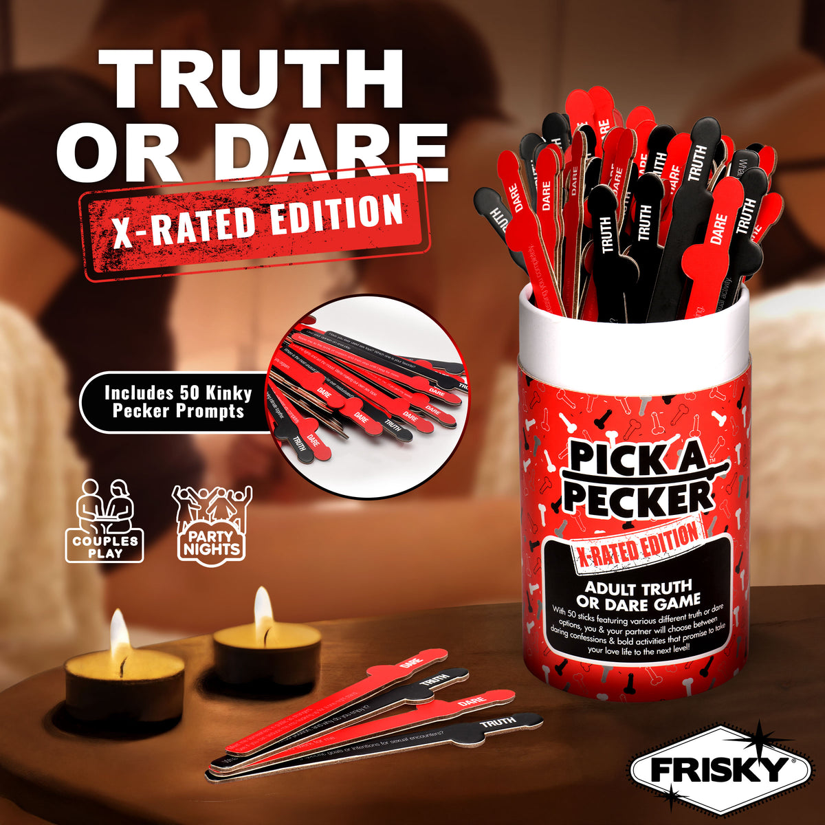 Pick A Pecker Adult Truth or Dare Game, X-Rated Edition