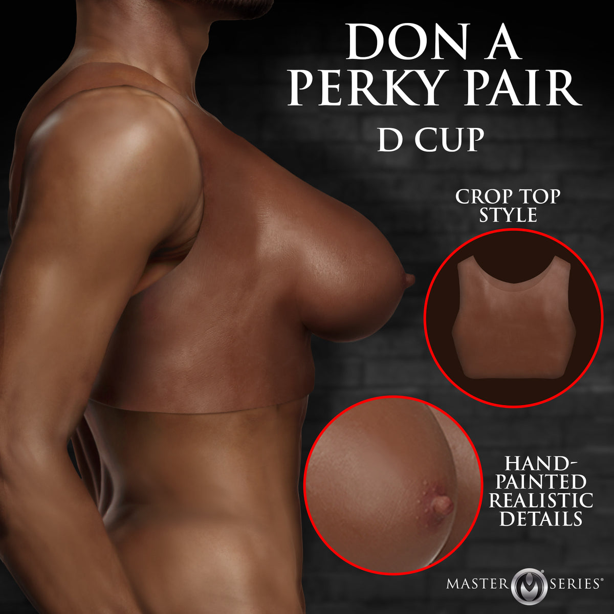 Perky Pair D-Cup Silicone Breasts