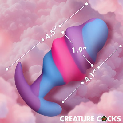 Unicorn Swirl Silicone Butt Plug | Available in 3 SIZES