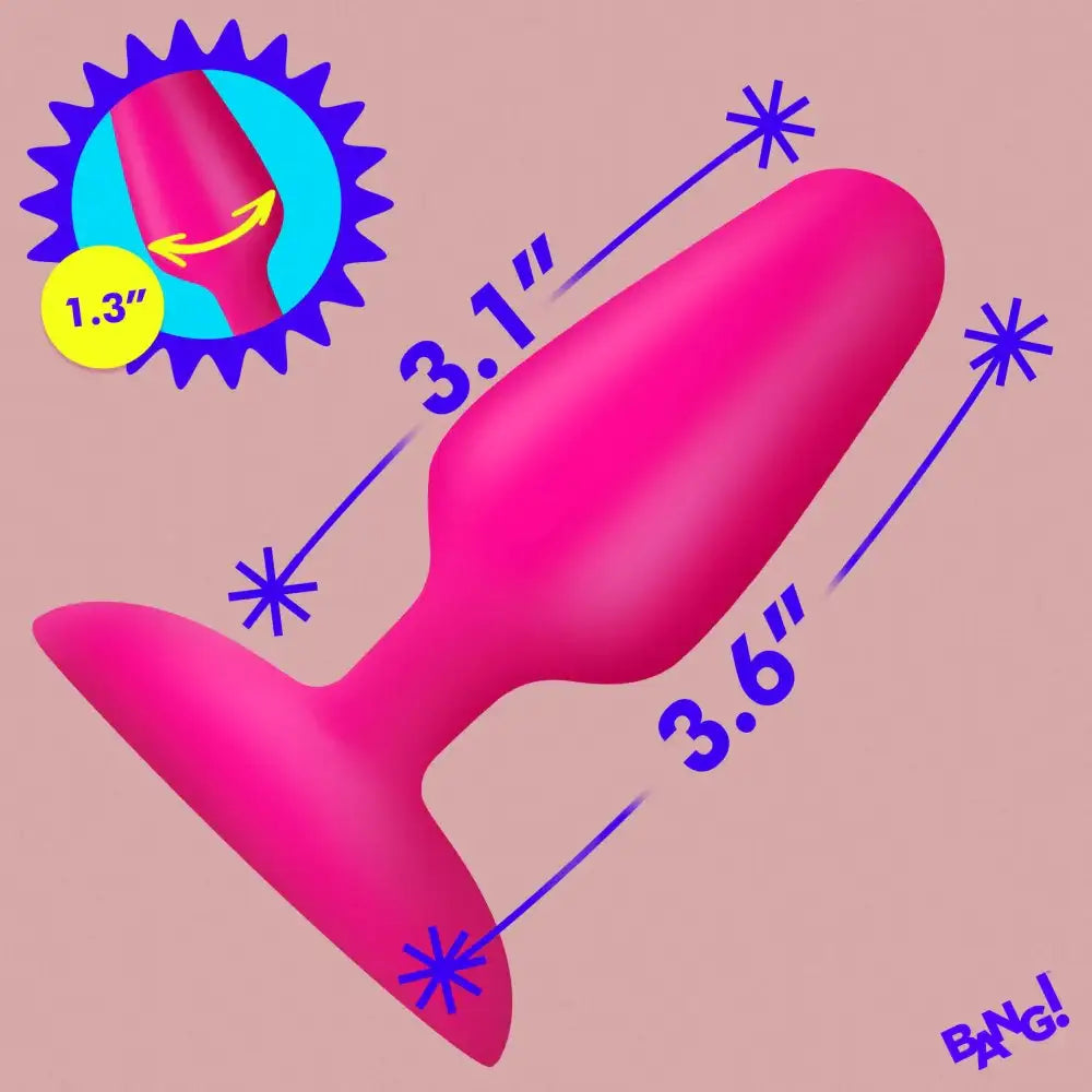 Flexible Vibrating 3.6 Inch Premium Silicone Butt Plug