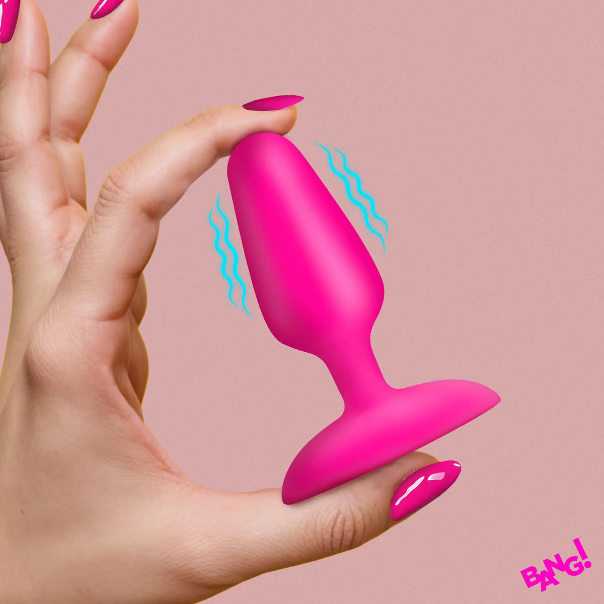 Flexible Vibrating 3.6 Inch Premium Silicone Butt Plug