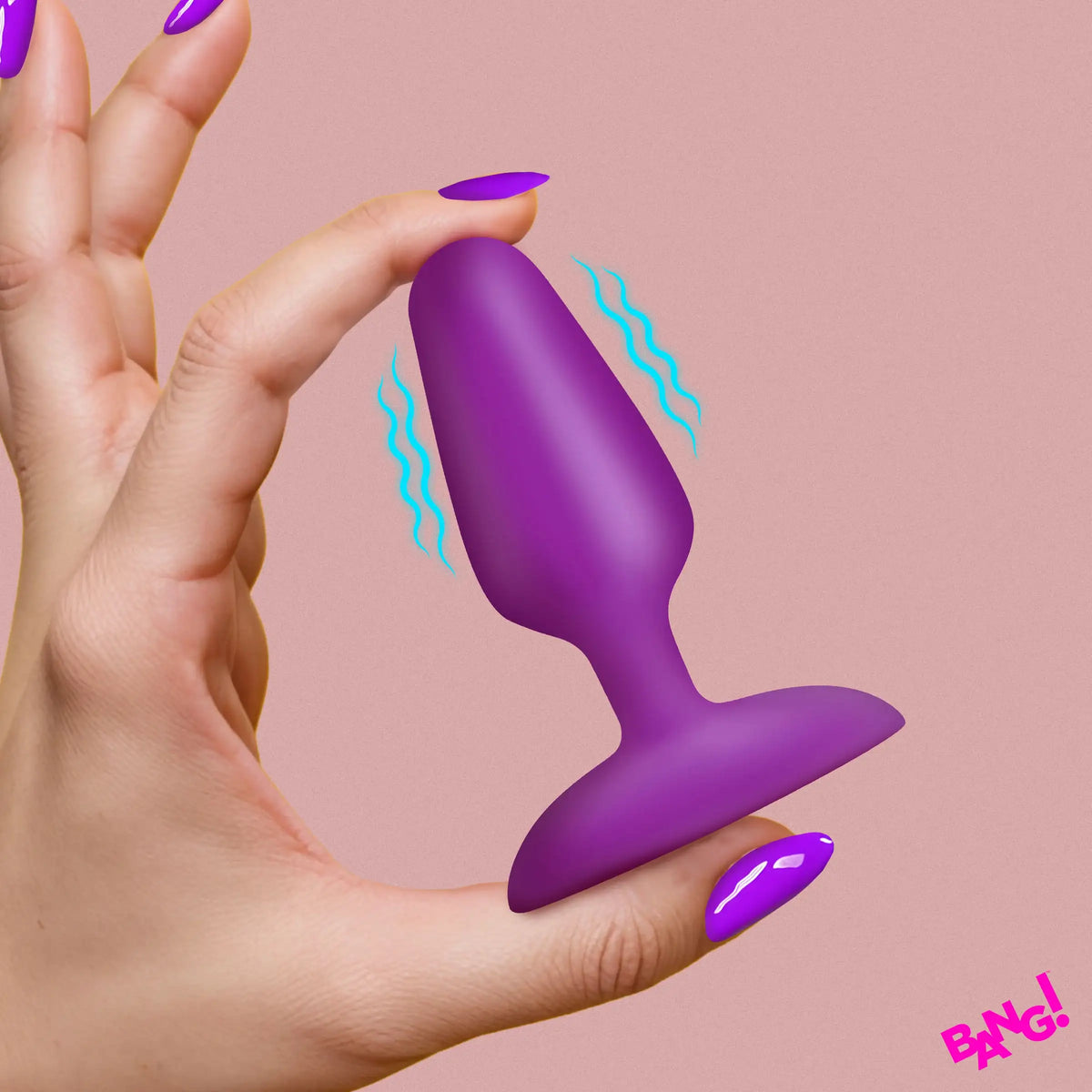 Flexible Vibrating 3.6 Inch Premium Silicone Butt Plug