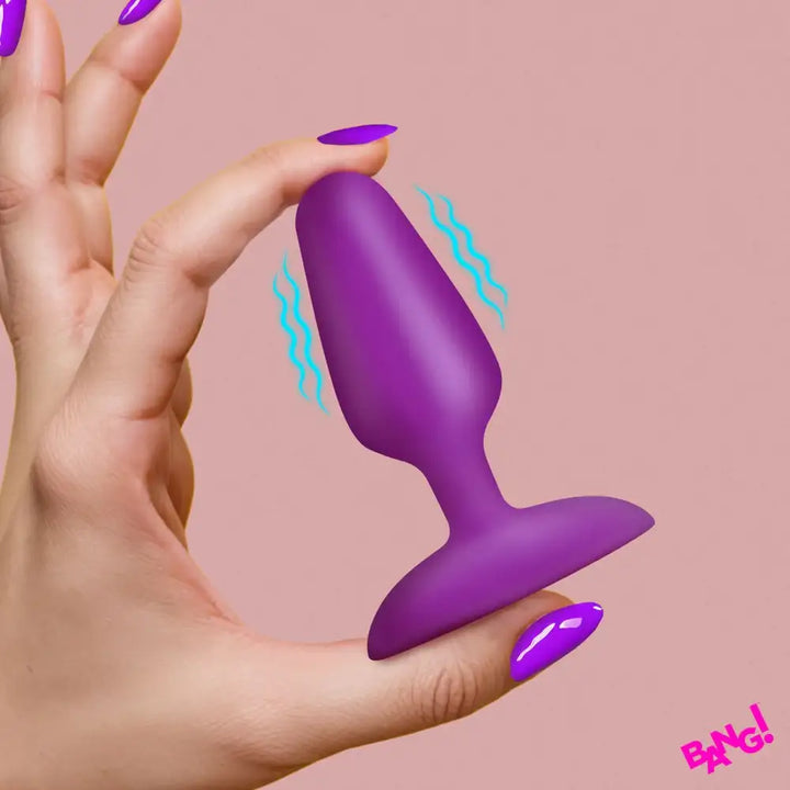 Flexible Vibrating 3.6 Inch Premium Silicone Butt Plug