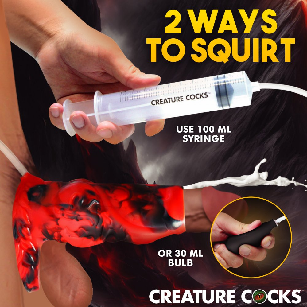 Hell Hound Squirting Silicone Penis Sleeve Enhancer