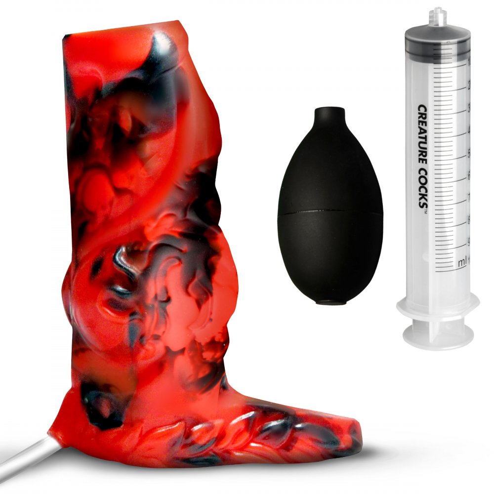 Hell Hound Squirting Silicone Penis Sleeve Enhancer