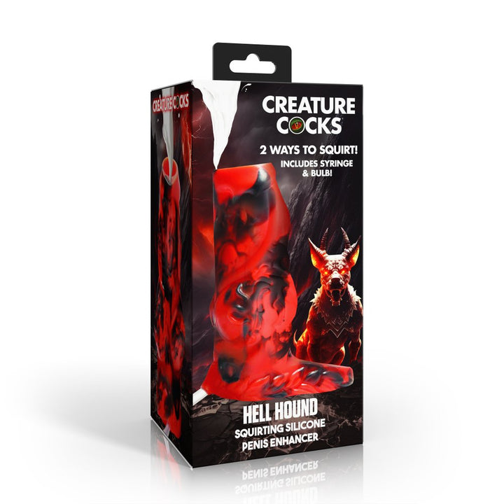Hell Hound Squirting Silicone Penis Sleeve Enhancer