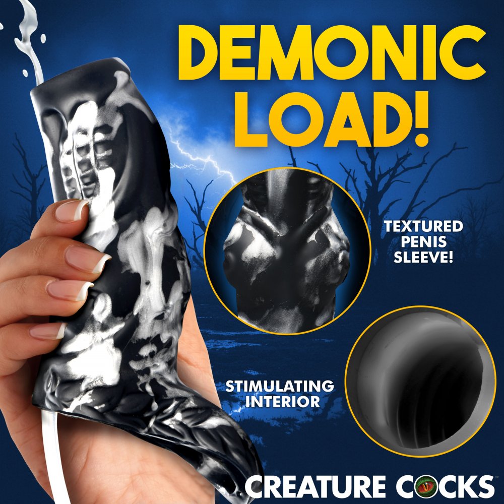 Hell Hound Squirting Silicone Penis Sleeve Enhancer