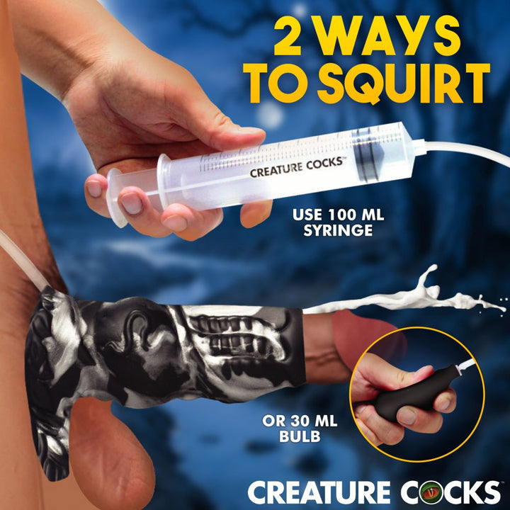 Hell Hound Squirting Silicone Penis Sleeve Enhancer