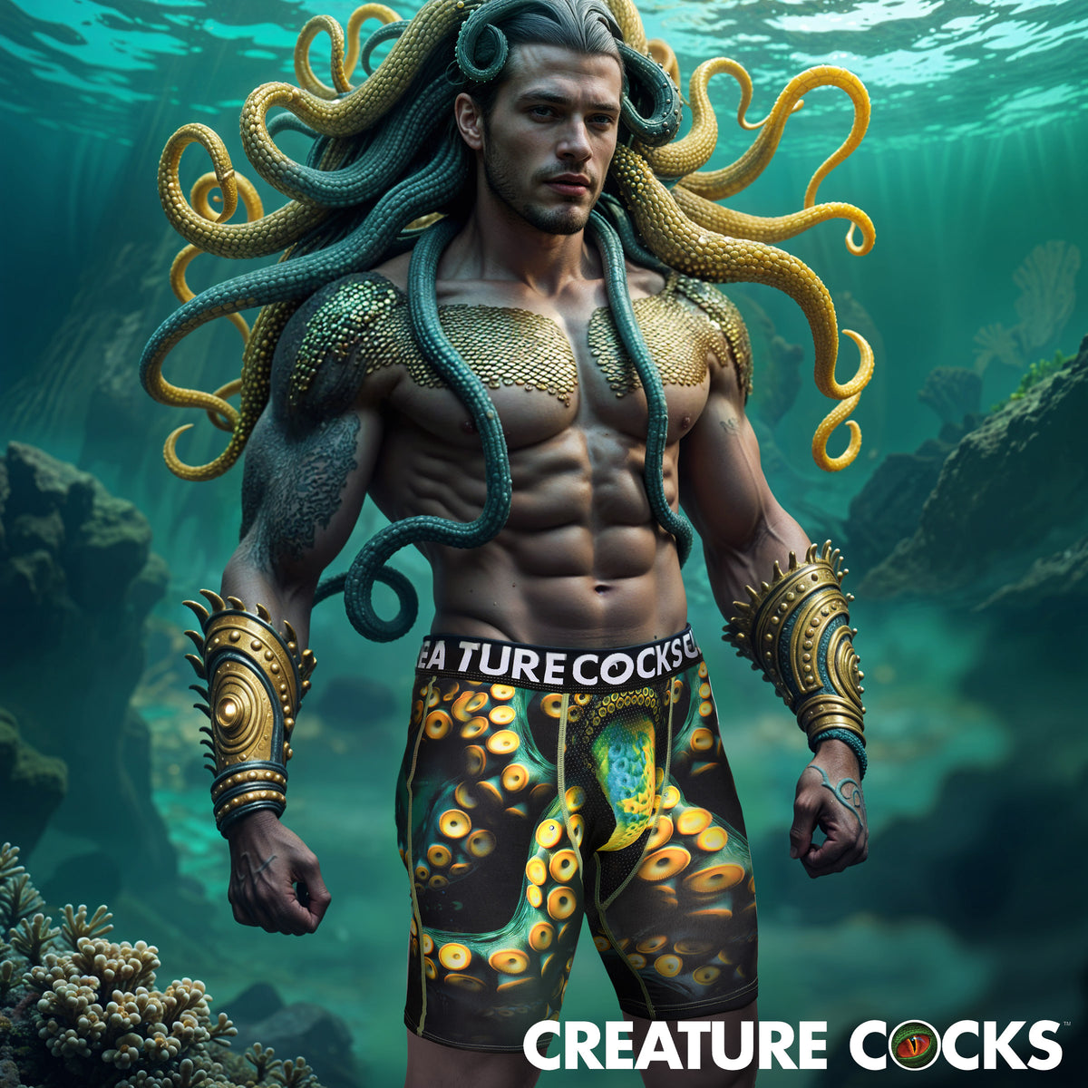 Monstropus Tentacled Monster Boxer Shorts in Small