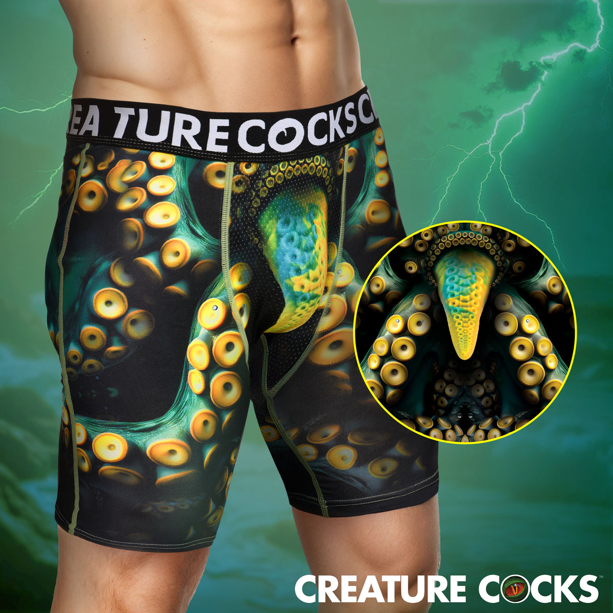 Monstropus Tentacled Monster Boxer Shorts in Small