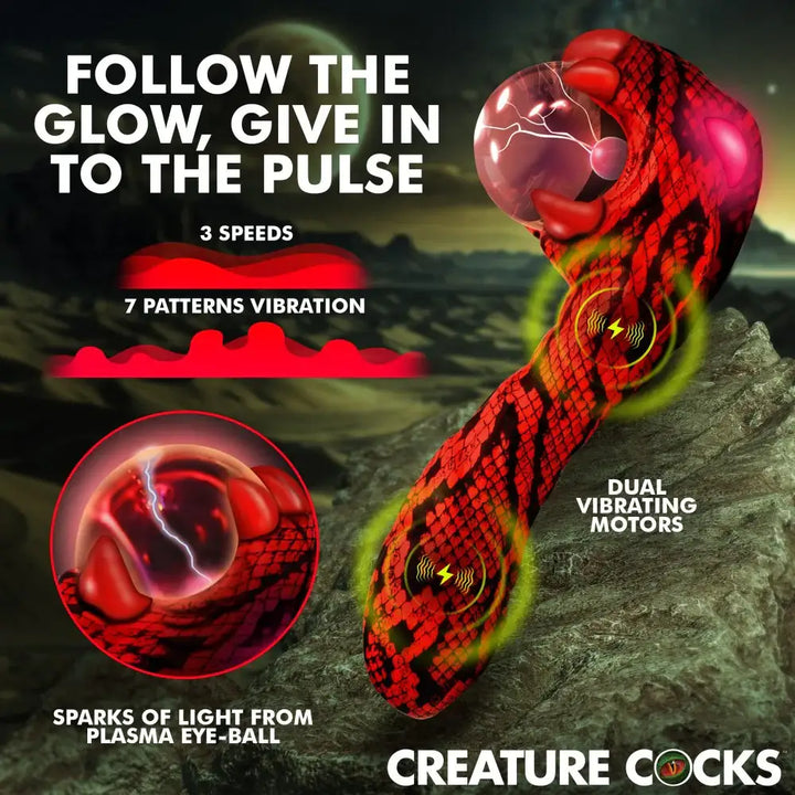Cobra Silicone 7.3 Inch Plasma Fantasy Vibrator