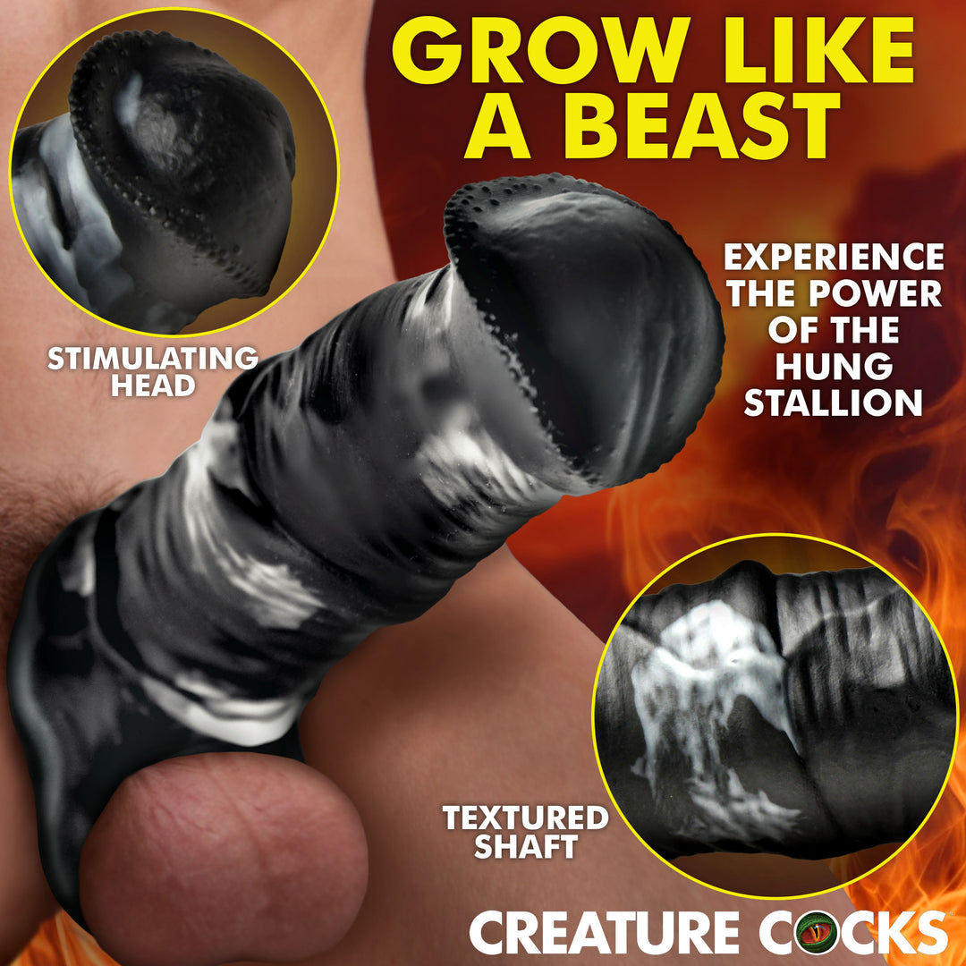 Stallion Silicone Penis Extension and Cock Sheath in 2 SIZES