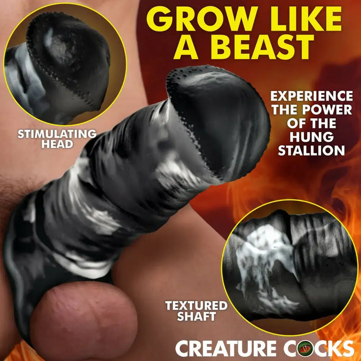 Stallion - 2 SIZES | Silicone Penis Extension and Cock Sheath